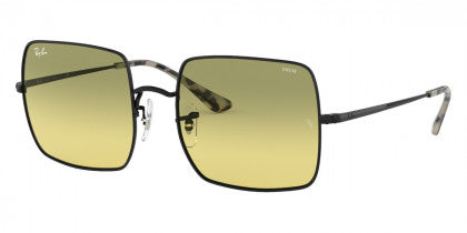 B133 RAY-BAN  SQUARE RB1971 9152AB 54 BLACK / PHOTOCHROMIC YELLOW GRADIENT GREEN