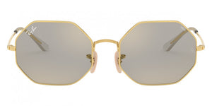 F219 RAY-BAN OCTAGON RB1972 001/B3 54 ARISTA / PHOTOCHROMIC DARK GRAY MIRRORED GOLD