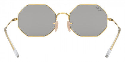 F219 RAY-BAN OCTAGON RB1972 001/B3 54 ARISTA / PHOTOCHROMIC DARK GRAY MIRRORED GOLD