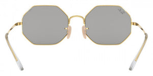 F219 RAY-BAN OCTAGON RB1972 001/B3 54 ARISTA / PHOTOCHROMIC DARK GRAY MIRRORED GOLD