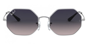 F224 RAY-BAN OCTAGON RB1972 914978 54 SILVER / BLUE GRADIENT GRAY POLARIZED
