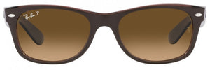 A43 RAY-BAN NEW WAYFARER RB2132 6608M2 55 MATTE BROWN / GRADIENT BROWN