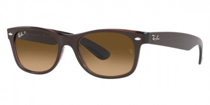 A43 RAY-BAN NEW WAYFARER RB2132 6608M2 55 MATTE BROWN / GRADIENT BROWN