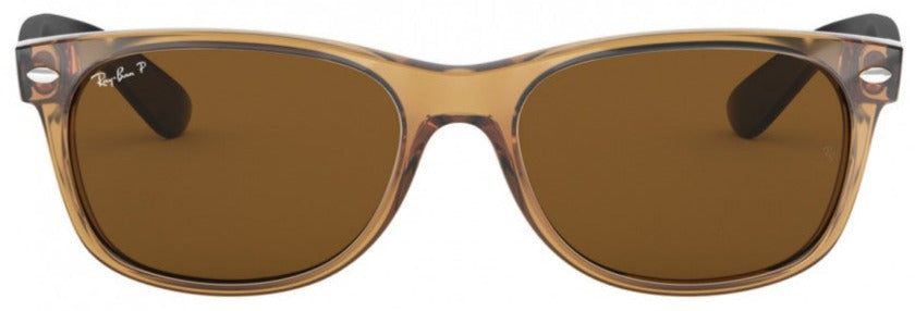 H91 RAY-BAN NEW WAYFARER RB2132 945/57 55 HONEY / B-15 BROWN POLARIZED