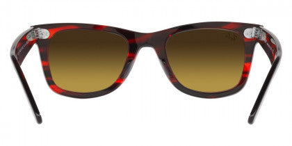F263 RAY-BAN WAYFARER RB2140 136285 50 STRIPE RED / BROWN GRADIENT