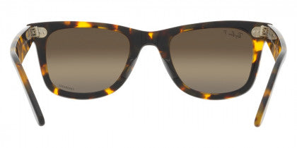 A12 RAY-BAN WAYFARER RB2140F 1332G5 52  YELLOW HAVANA / CLEAR GRADIENT BROWN POLARIZED