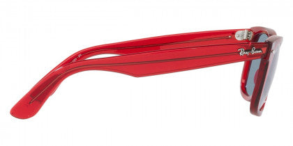 H23F RAY-BAN WAYFARER RB2140F 661456 52 TRANSPARENT RED / BLUE