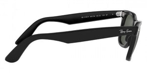 F85F RAY-BAN WAYFARER RB2140F 901/58 54 BLACK / G-15 GREEN