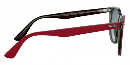 B156 RAY-BAN WAYFARER Ii RB2185 12963M 55 RED ON TRANSPARRENT GRAY / BLUE GRADIENT GRAY