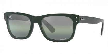 RB026 RAY-BAN MR BURBANK RB2283 6659G4 58 GREEN / DARK GREEN GRADIENT MIRRORED POLARIZED