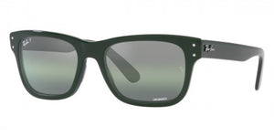 RB026 RAY-BAN MR BURBANK RB2283 6659G4 58 GREEN / DARK GREEN GRADIENT MIRRORED POLARIZED