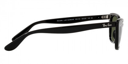 D242 RAY-BAN LADY BURBANK RB2299 901/31 52  BLACK / GREEN