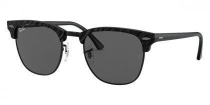 RB140 RAY-BAN CLUBMASTER RB3016 1305B1 49 WRINKLED BLACK ON BLACK / DARK GRAY