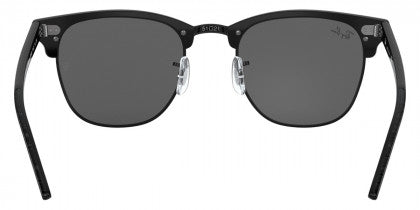 RB140 RAY-BAN CLUBMASTER RB3016 1305B1 49 WRINKLED BLACK ON BLACK / DARK GRAY