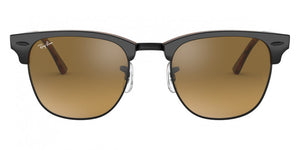 Z175 RAY-BAN CLUBMASTER RB3016F 12773K 55 GRAY ON HAVANA / BROWN MIRRORED GRADIENT GRAY