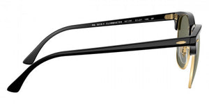 C72  RAY-BAN CLUBMASTER RB3016F 901/58 55  BLACK / G-15 GREEN POLARIZED