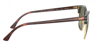 RB568F RAY-BAN CLUBMASTER RB3016F 990/58 55 RED HAVANA / G-15 GREEN POLARIZED