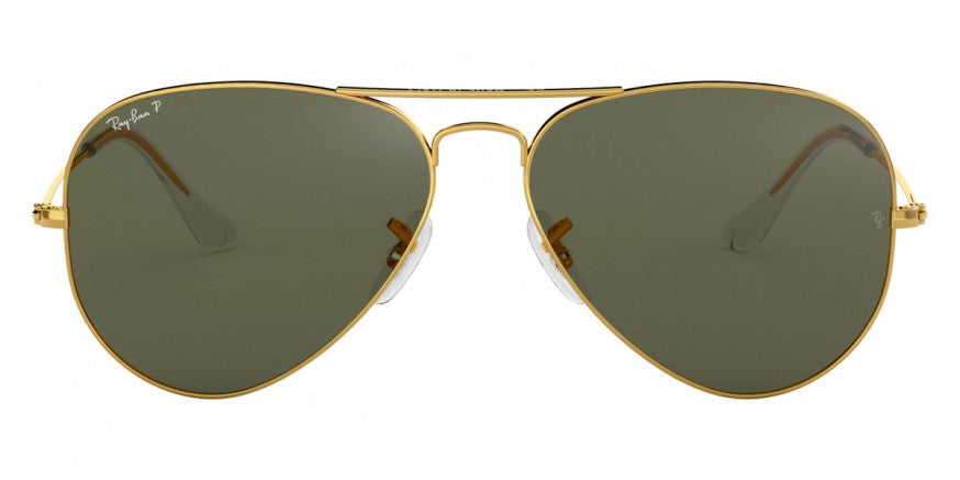 A79 RAY-BAN AVIATOR LARGE METAL RB3025 001/58 55 ARISTA / GREEN POLARIZED