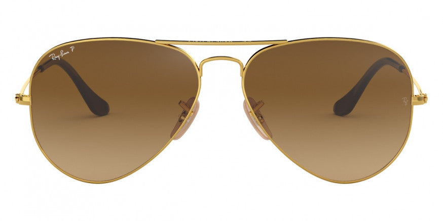 D48 RAY-BAN AVIATOR LARGE METAL RB3025 001/M2 58 ARISTA / BROWN GRADIENT POLARIZED