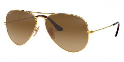 D48 RAY-BAN AVIATOR LARGE METAL RB3025 001/M2 58 ARISTA / BROWN GRADIENT POLARIZED