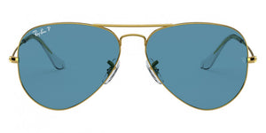 D342 RAY-BAN AVIATOR LARGE METAL RB3025 9196S2 58 LEGEND GOLD / BLUE POLARIZED