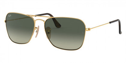 A91 RAY-BAN CARAVAN RB3136 181/71 58 ARISTA /  LIGHT GRAY GRADIENT DARK GRAY