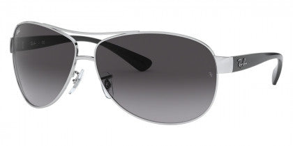 A52 RAY-BAN RB3386 003/8G 67 SILVER / LIGHT GRAY GRADIENT DARK GRAY