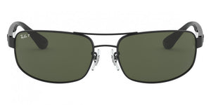F80 RAY-BAN RB3445 002/58 64 BLACK / DARK GREEN POLARIZED