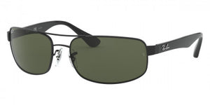 F80 RAY-BAN RB3445 002/58 64 BLACK / DARK GREEN POLARIZED