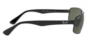 F80 RAY-BAN RB3445 002/58 64 BLACK / DARK GREEN POLARIZED