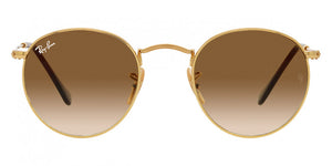 RB271 RAY-BAN ROUND METAL RB3447 001/51 53 GOLD  BROWN