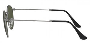 E69 RAY-BAN ROUND METAL RB3447 029 53 MATTE GUNMETAL / G-15 GREEN