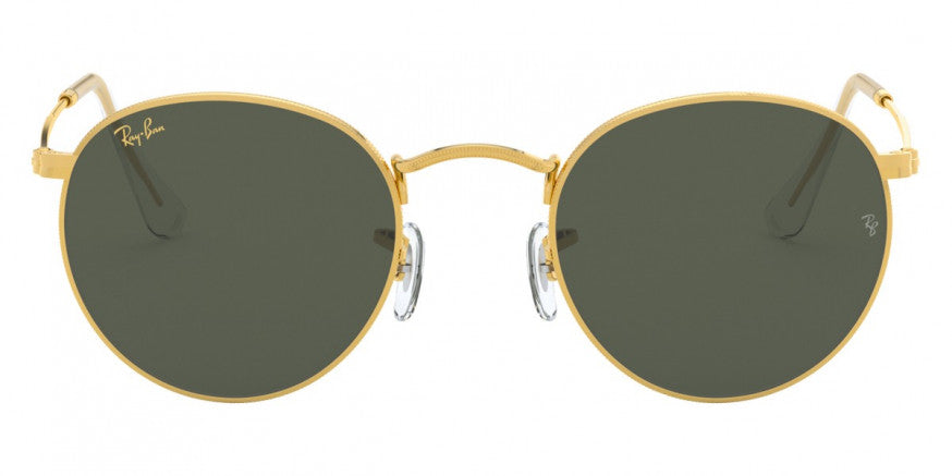 RB177 RAY-BAN ROUND METAL RB3447 919631 53 LEGEND GOLD / G-15 GREEN