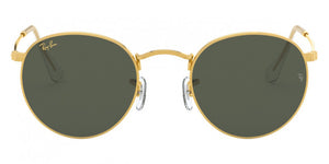 RB177 RAY-BAN ROUND METAL RB3447 919631 53 LEGEND GOLD / G-15 GREEN