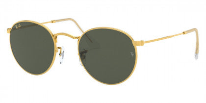 RB177 RAY-BAN ROUND METAL RB3447 919631 53 LEGEND GOLD / G-15 GREEN