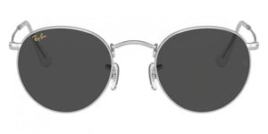 RB182 RAY-BAN ROUND METAL RB3447 9198B1 53 SILVER  DARK GRAY