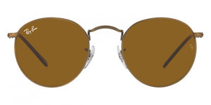 RB184 RAY-BAN ROUND METAL RB3447 922833 53  ANTIQUE GOLD  BROWN