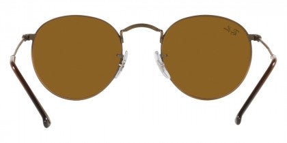 RB184 RAY-BAN ROUND METAL RB3447 922833 53  ANTIQUE GOLD  BROWN