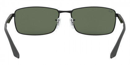 B7 RAY-BAN RB3498 002/71 61 BLACK / DARK GREEN