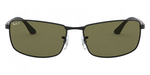 Z6 RAY-BAN RB3498 002/9A 61 BLACK / GREEN POLARIZED