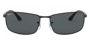 F61 RAY-BAN RB3498 006/81 64 MATTE BLACK / GRAY  POLARIZED