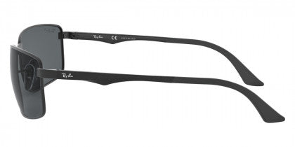 F61 RAY-BAN RB3498 006/81 64 MATTE BLACK / GRAY  POLARIZED