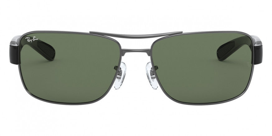 Z186 RAY-BAN RB3522 004/71 61 GUNMETAL / DARK GREEN