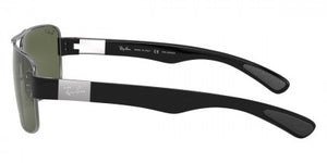 Z55 RAY-BAN RB3522 004/9A 61 GUNMETAL / GREEN POLARIZD