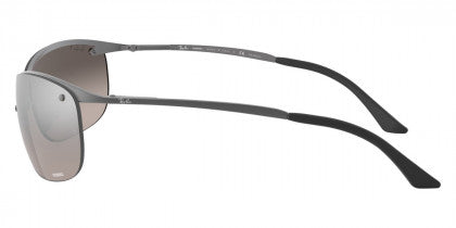 H9  RAY-BAN  RB3542 029/5J 63 MATTE GUNMETAL / GREY MIRRORED SILVER POLARIZED