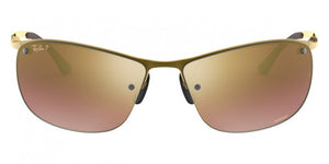 H8  RAY-BAN  RB3542 197/6B 63 BRONZE / PURPLE MIRRORED GOLD GRADIENT POLARIZED