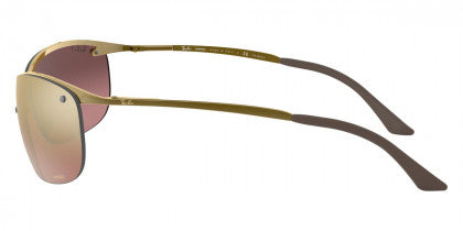 H8  RAY-BAN  RB3542 197/6B 63 BRONZE / PURPLE MIRRORED GOLD GRADIENT POLARIZED