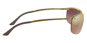 H8  RAY-BAN  RB3542 197/6B 63 BRONZE / PURPLE MIRRORED GOLD GRADIENT POLARIZED