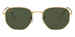 B139 RAY-BAN HEXAGONAL RB3548 919631 51 LEGEND GOLD / G-15 GREEN