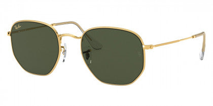 B139 RAY-BAN HEXAGONAL RB3548 919631 51 LEGEND GOLD / G-15 GREEN